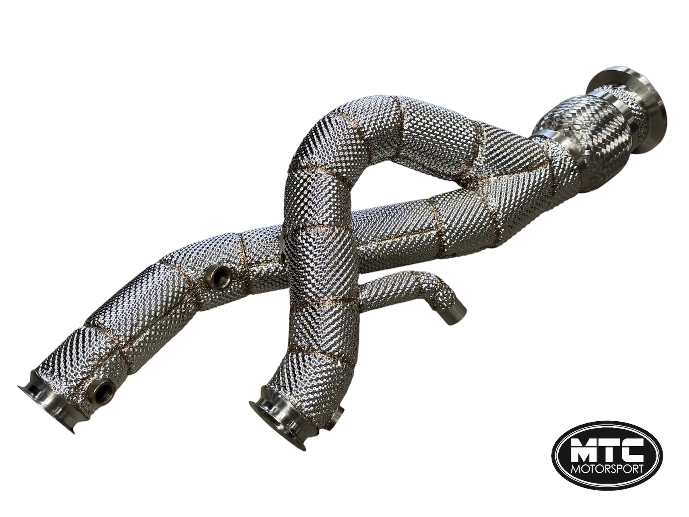 Lamborghini Revuelto Decat Downpipes Catless Full Heat Shield 2023-26 | MTC Motorsport