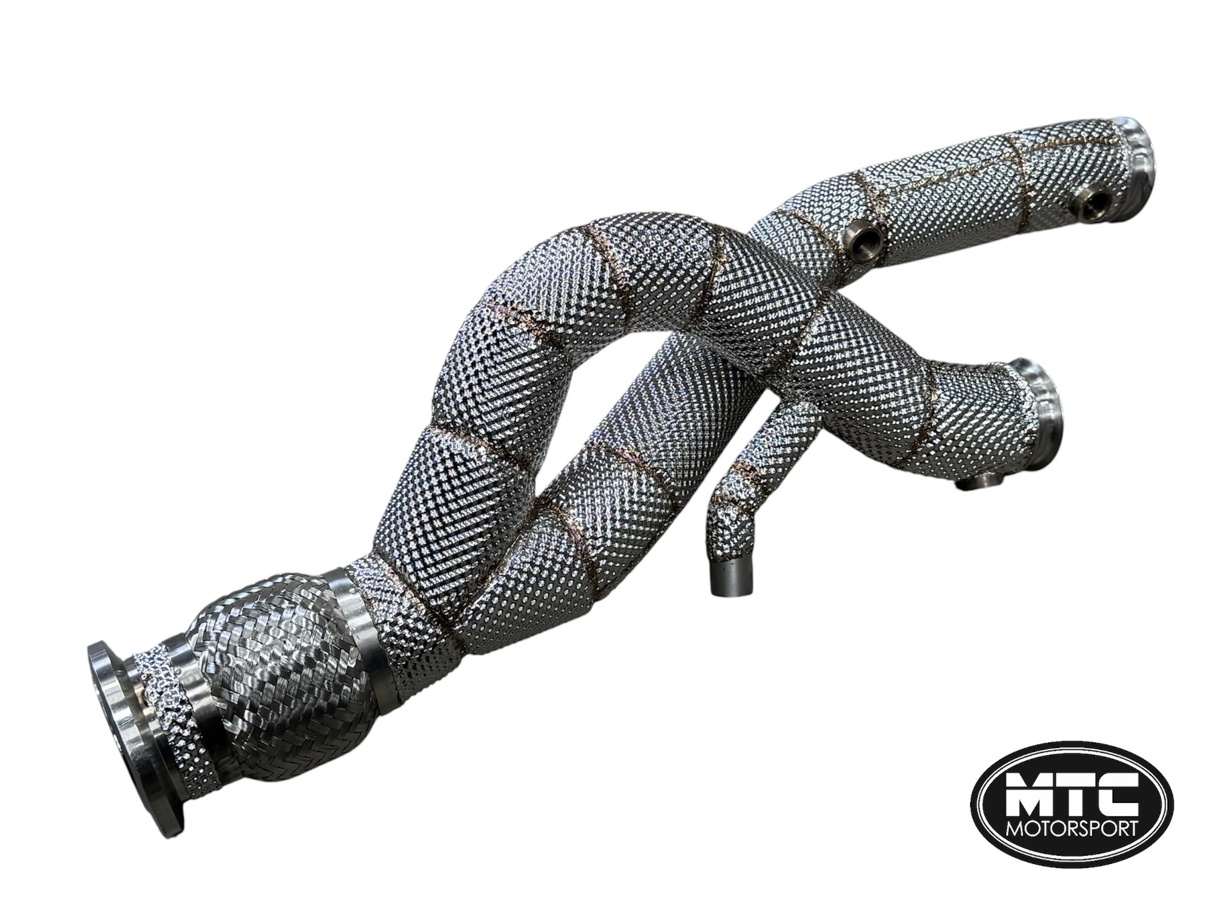 Lamborghini Revuelto Decat Downpipes Catless Full Heat Shield 2023-26 | MTC Motorsport