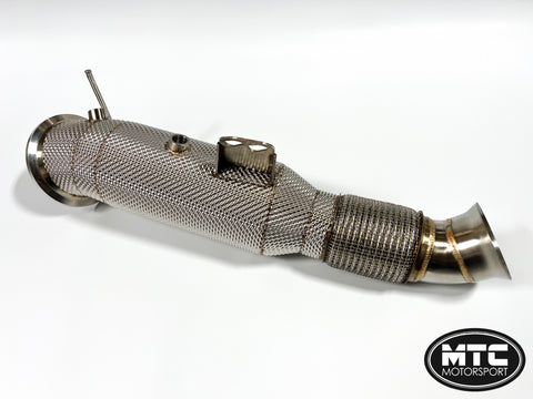 BMW X3 M40i OPF Decat Downpipe with Heat Shield | MTC Motorsport