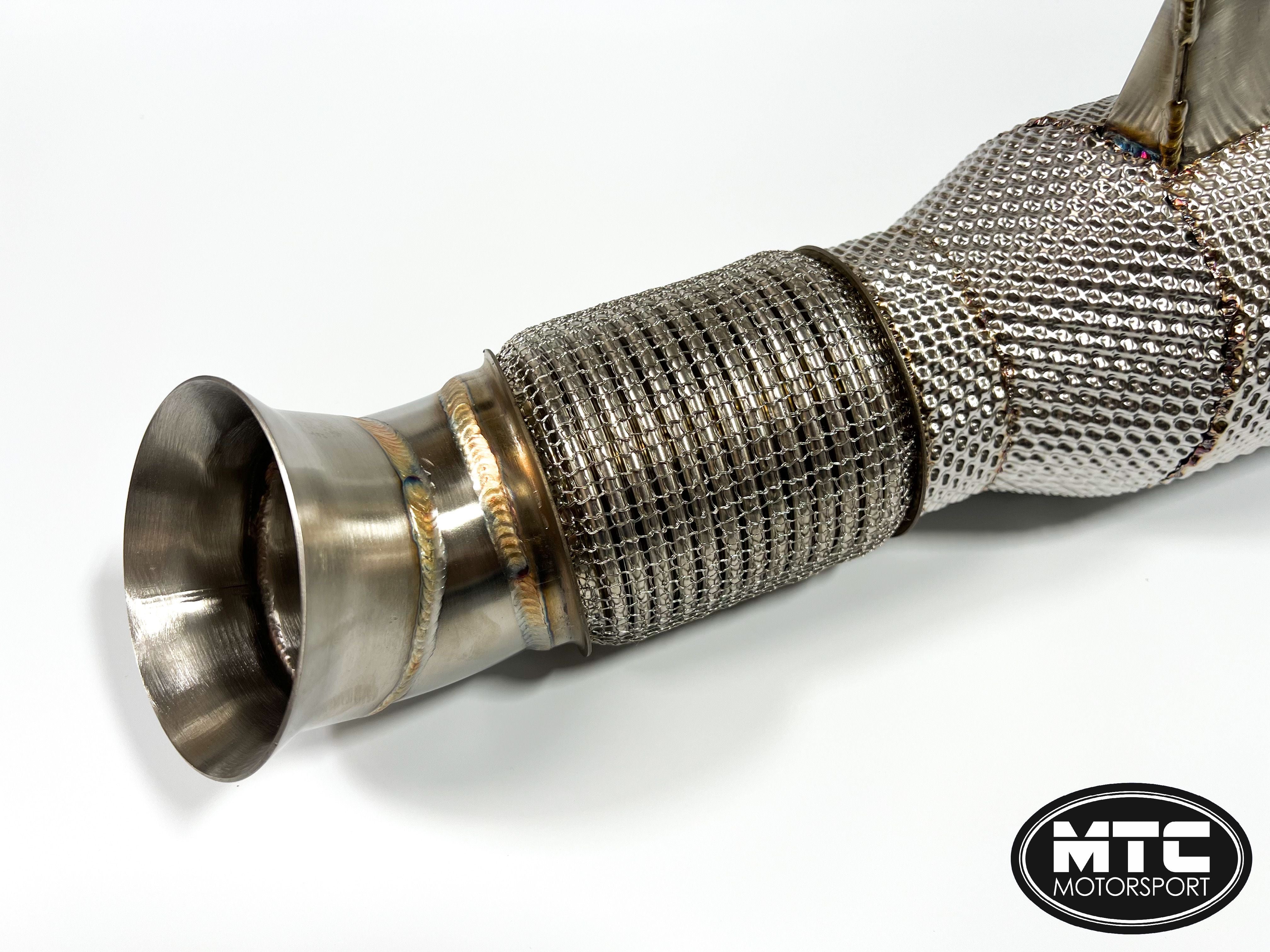 BMW X3 M40i OPF Decat Downpipe with Heat Shield | MTC Motorsport