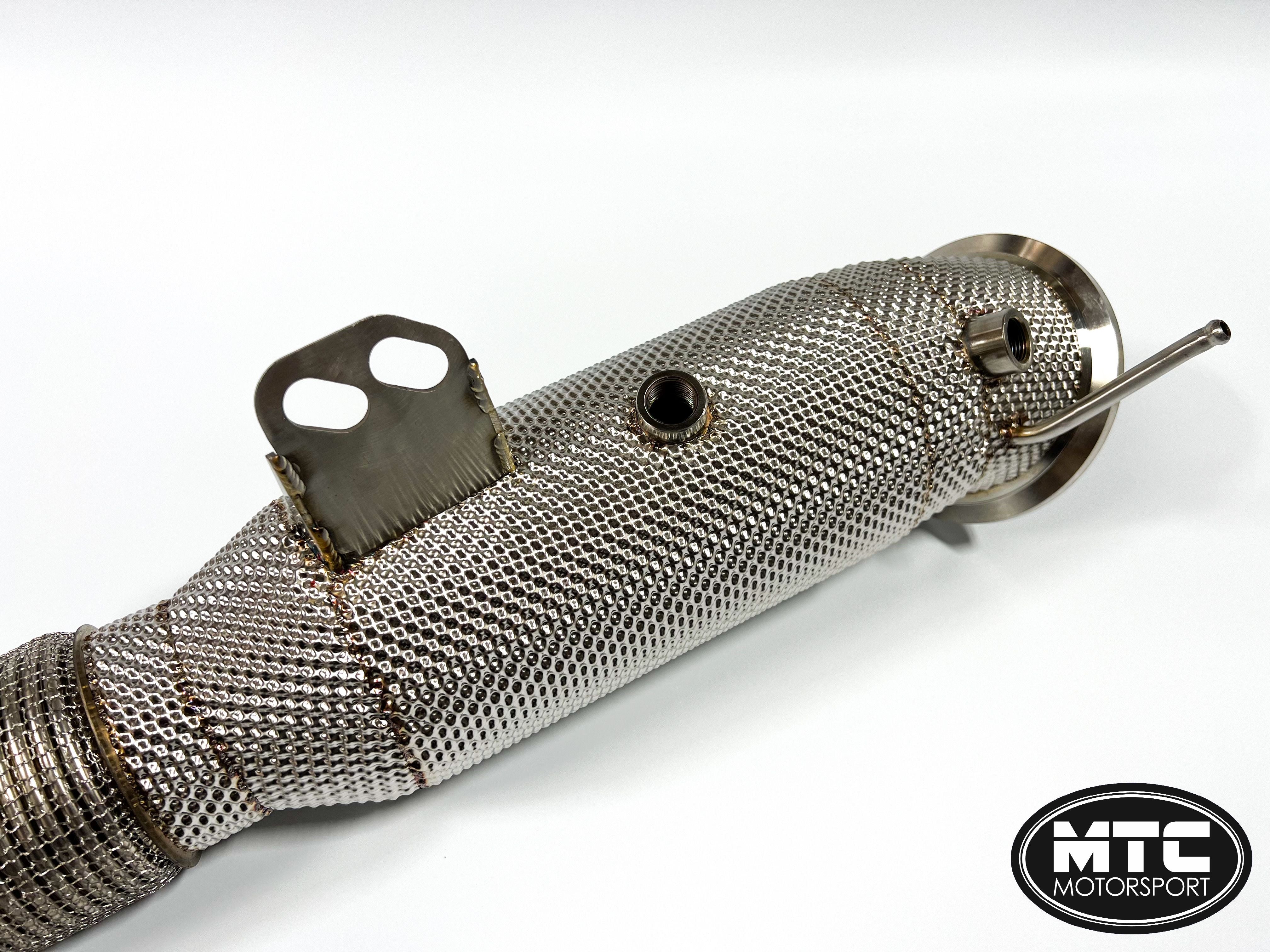 BMW X3 M40i OPF Decat Downpipe with Heat Shield | MTC Motorsport