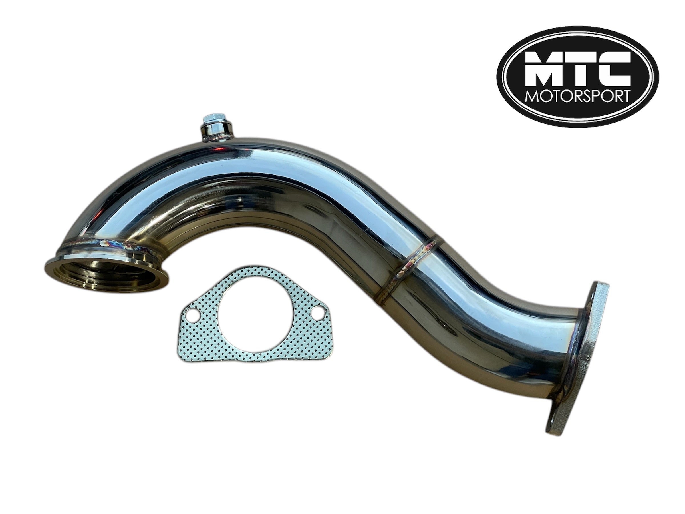 Fiat 500/595/695 1.4 Abarth Garrett Turbo 3" Stainless Steel Decat Downpipe By MTC Motorsport