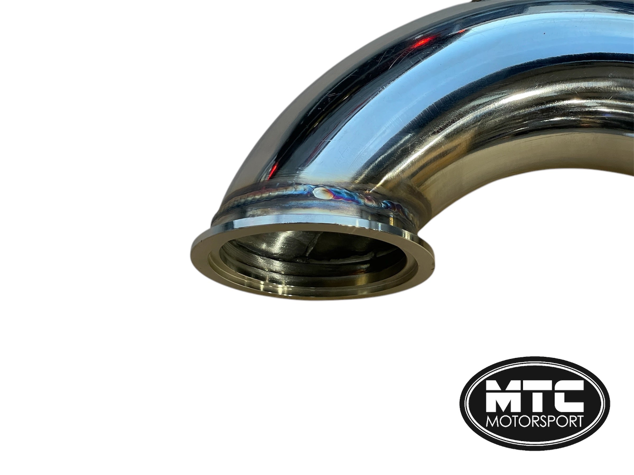 Fiat 500/595/695 1.4 Abarth Garrett Turbo 3" Stainless Steel Decat Downpipe By MTC Motorsport