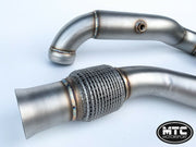 Mercedes A45 Decat Downpipe 3.5” and Mid Pipe GLA45 AMG | MTC Motorsport