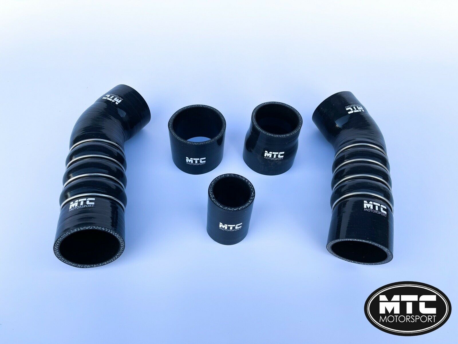 Audi RS3 Silicone Boost Hoses Turbo MK2 8P Pre Facelift Black | MTC Motorsport