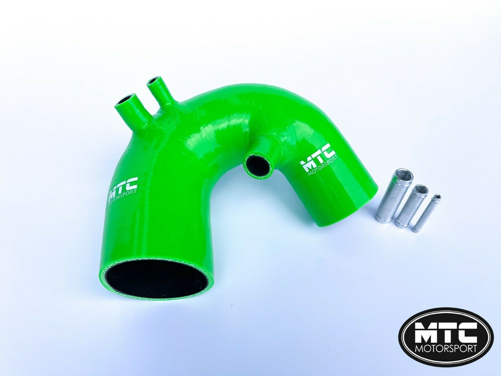 Fiat 500 Abarth T-Jet Silicone Intake Hose Green IHI Turbo | MTC Motorsport