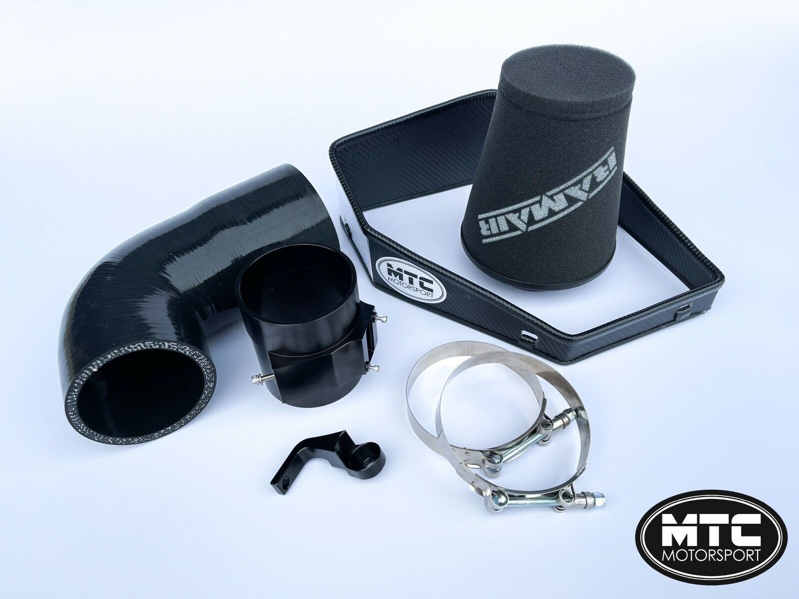 BMW 340i Turbo Intake Hose Kit With RamAir Filter and Heat Shield | MTC Motorsport