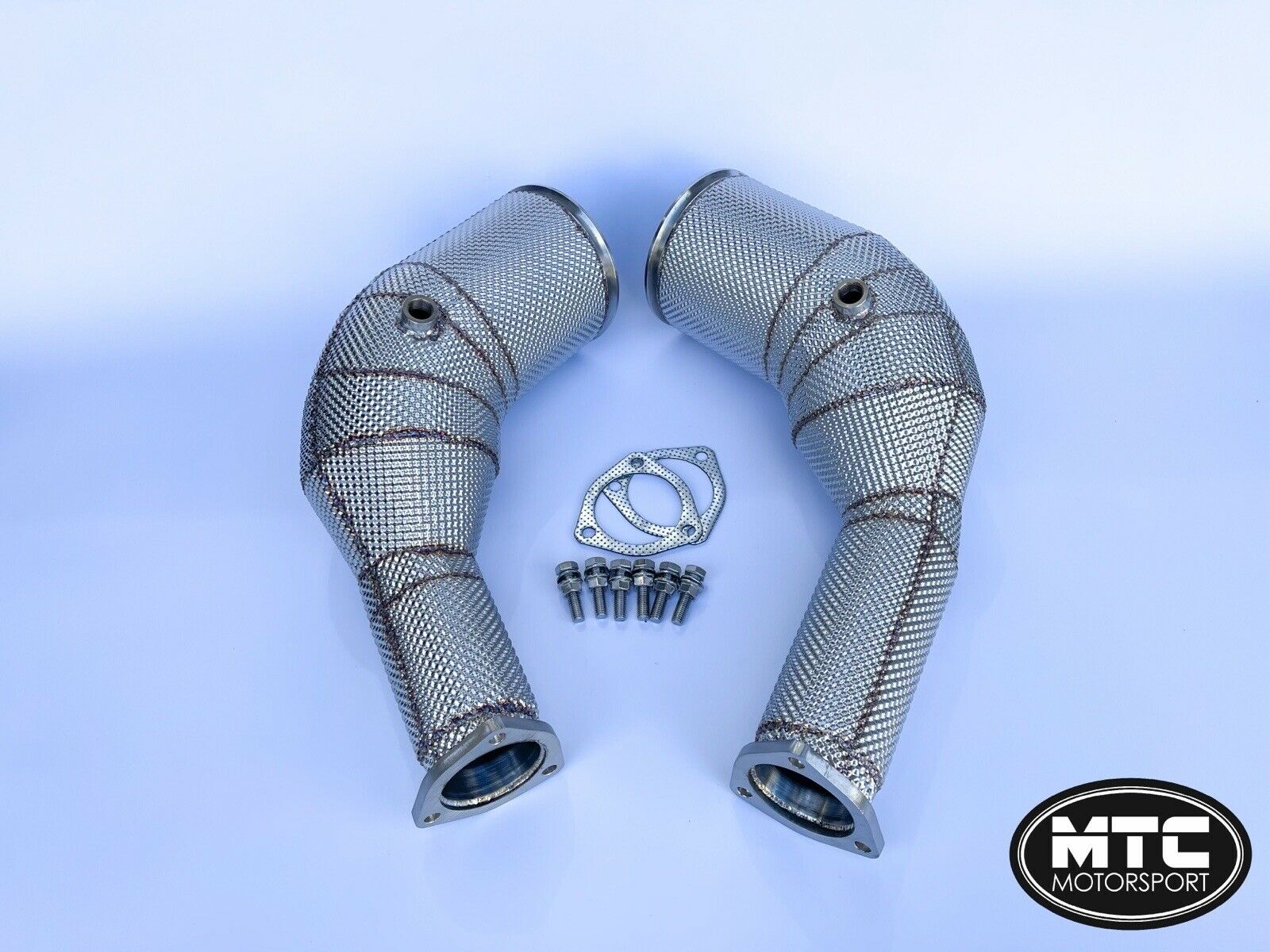 Audi RS7 C8 Downpipes with 200 Cell Hi-Flow Sports Cats & Heat Shield