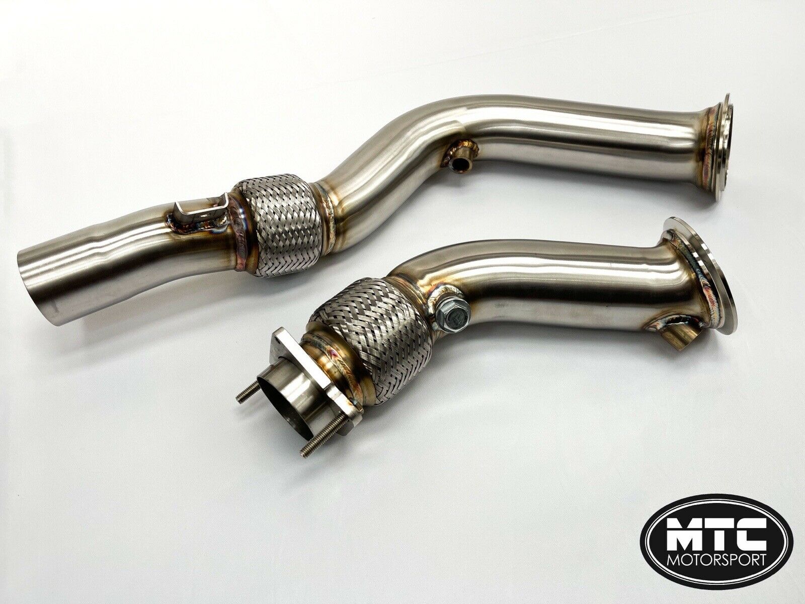 BMW S55 Decat Downpipes Flexi M3 M4 3” F80 F82 | MTC Motorsport