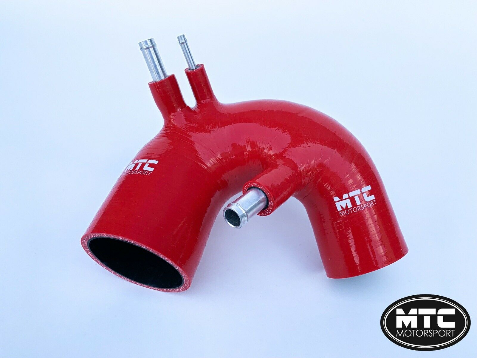 Fiat 500 Abarth T-Jet Silicone Intake Hose Red IHI Turbo | MTC Motorsport