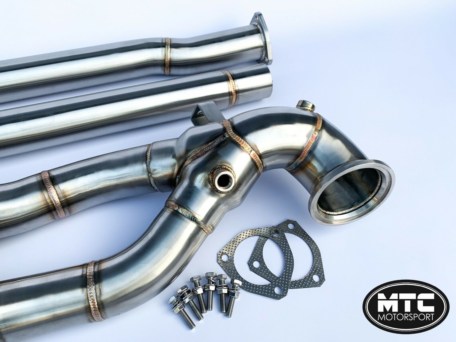 Audi RS3 8V Decat Downpipe and Mid Pipe Section 2017- | MTC Motorsport