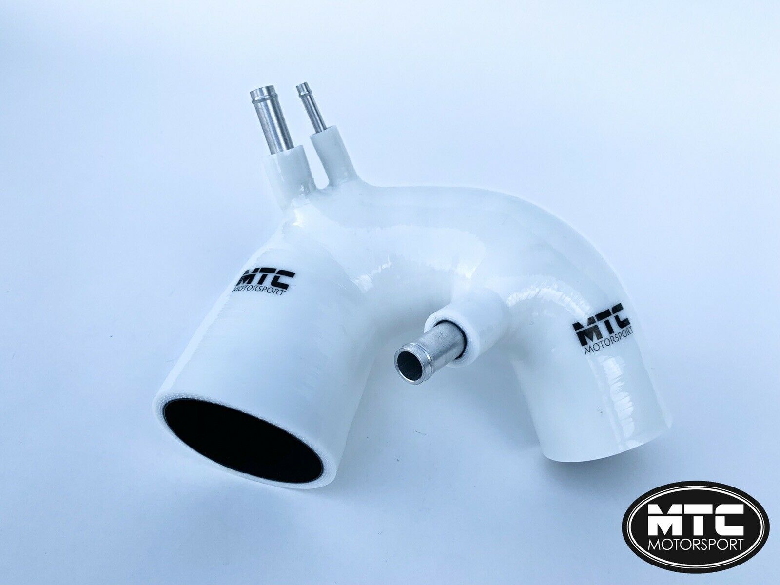 Fiat 500 Abarth T-Jet Silicone Intake Hose White IHI Turbo | MTC Motorsport