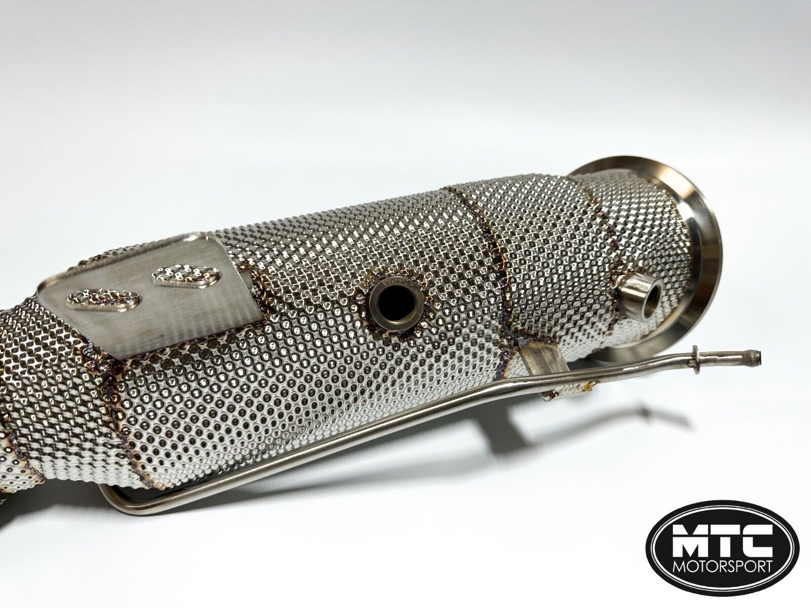 Toyota Supra MK5 A90 GR Downpipe 200 Cell Hi-Flow Sports Cat with Heat Shield | MTC Motorsport