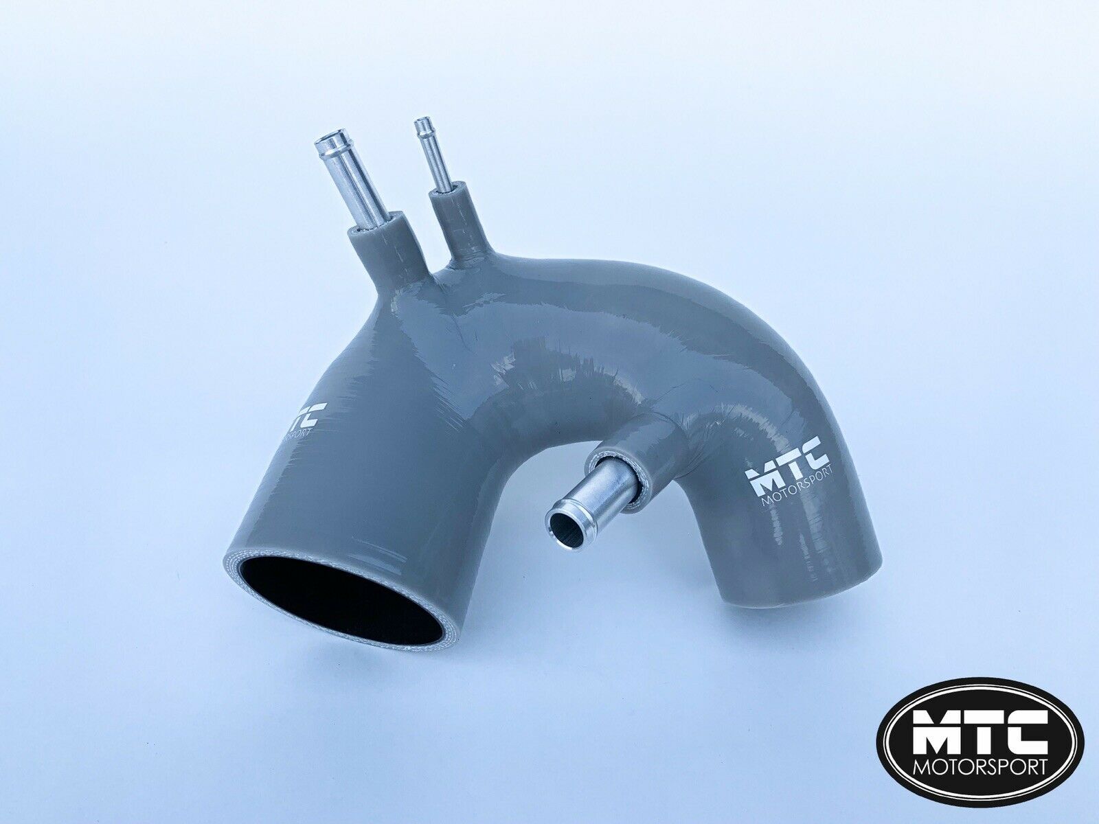 Fiat 500 Abarth T-Jet Silicone Intake Hose Grey IHI Turbo | MTC Motorsport