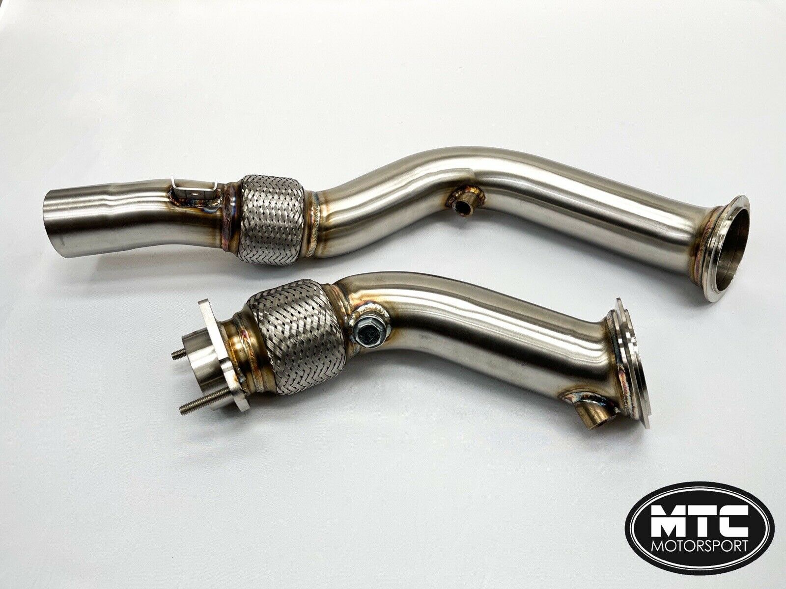 BMW S55 Decat Downpipes Flexi M3 M4 3” F80 F82 | MTC Motorsport