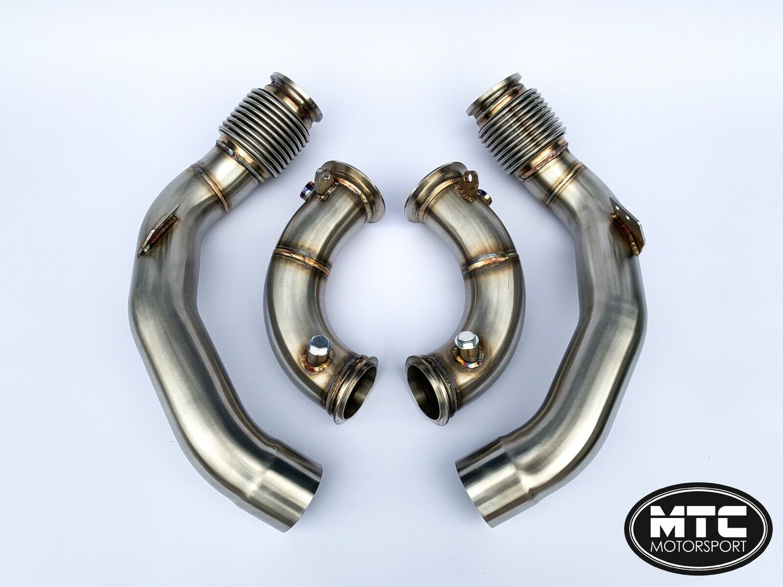 BMW M5 Competition Decat Downpipes S63M 3” 2018- | MTC Motorsport