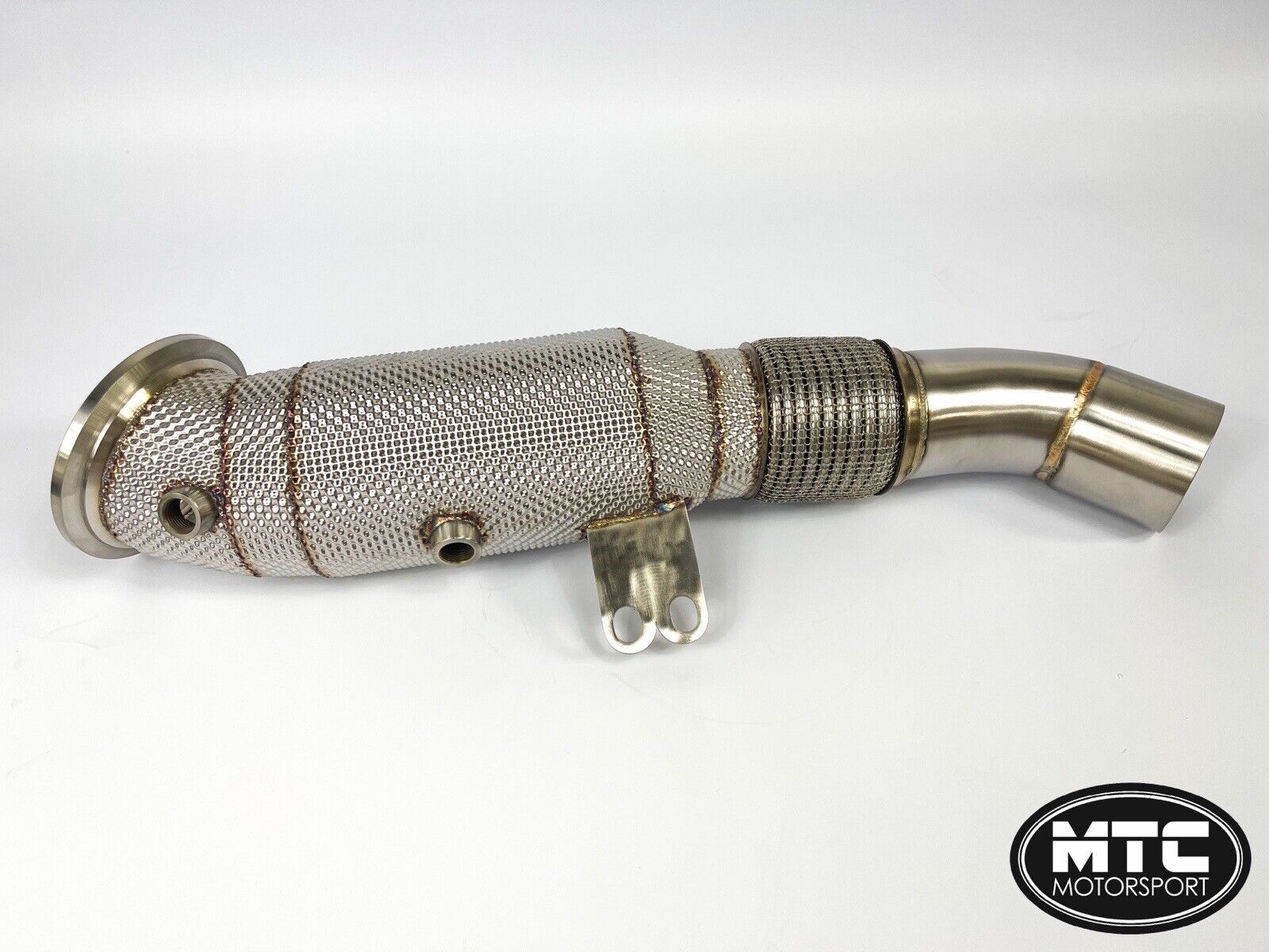 BMW 340i 440i B58 Downpipe with 200 Cell Hi-Flow Sport Cat & Heat Shield