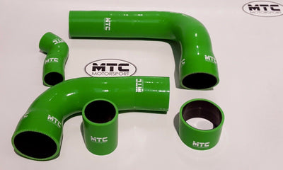 Ford Focus RS MK2 Turbo Boost Hoses Green | MTC Motorsport