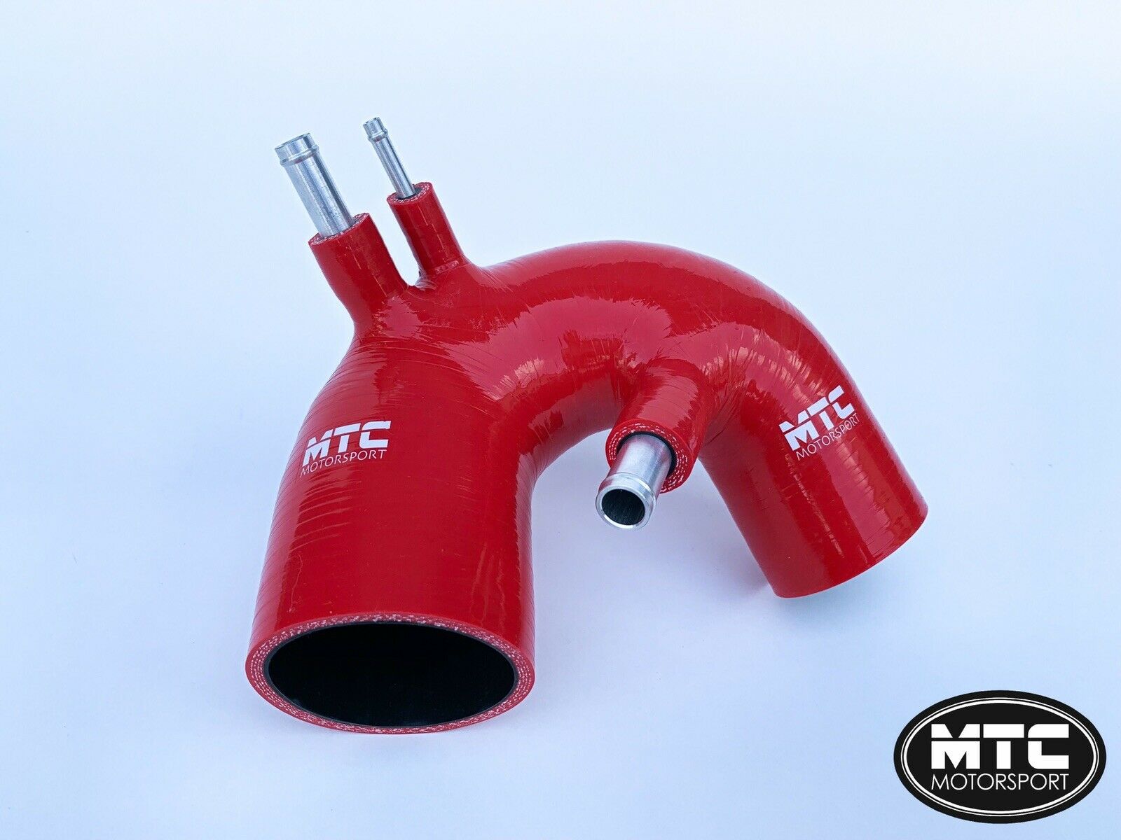 Fiat 500 Abarth T-Jet Silicone Intake Hose Red IHI Turbo | MTC Motorsport