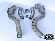 Mercedes GLC63S Downpipes with 200 Cell Hi-Flow Sports Cats & Heat Shield 2017- | MTC Motorsport