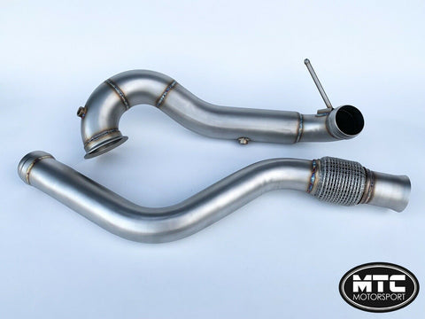 Mercedes A45 Decat Downpipe 3.5” and Mid Pipe GLA45 AMG | MTC Motorsport