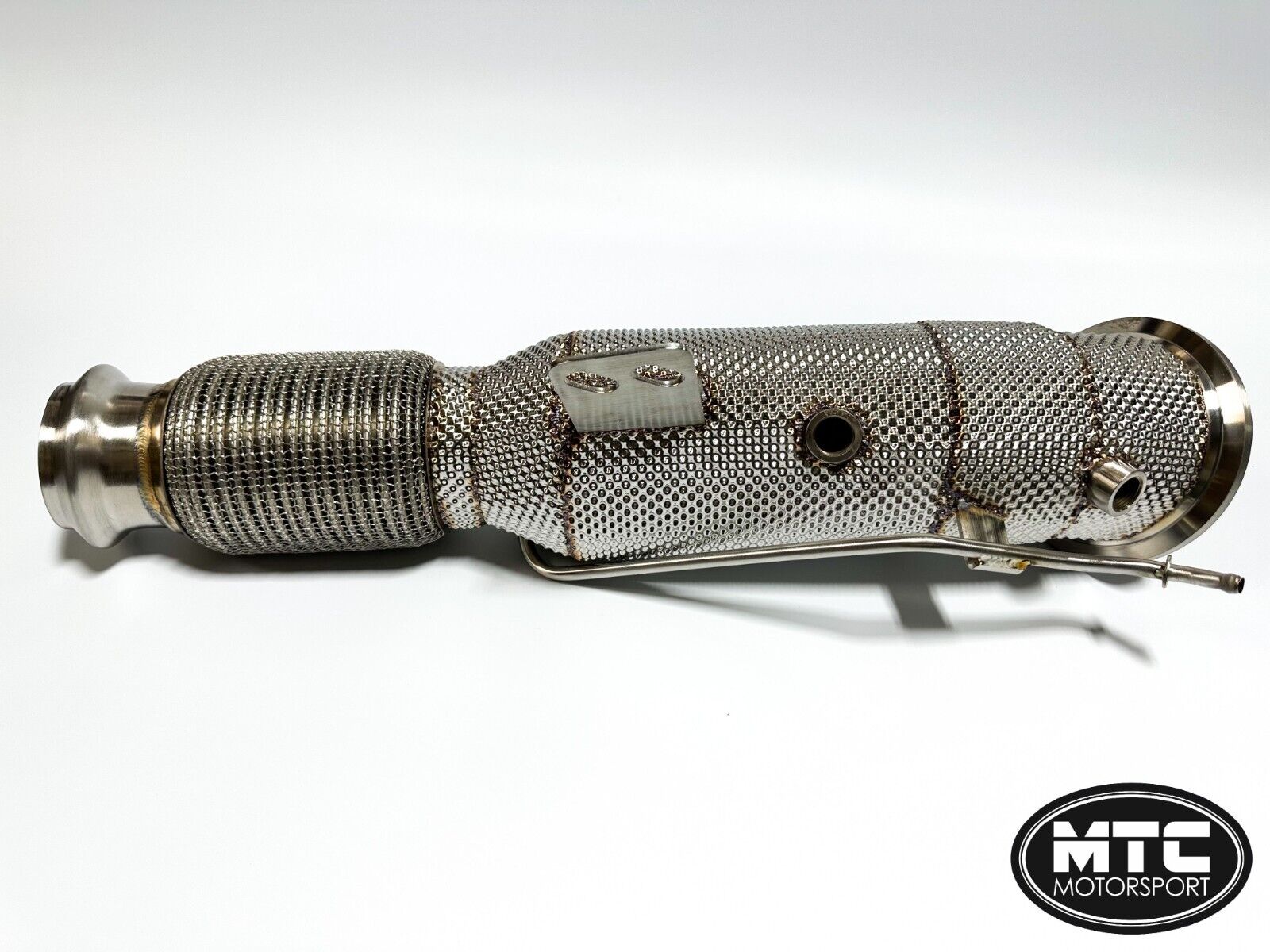 Toyota Supra MK5 A90 GR Downpipe 200 Cell Hi-Flow Sports Cat with Heat Shield | MTC Motorsport