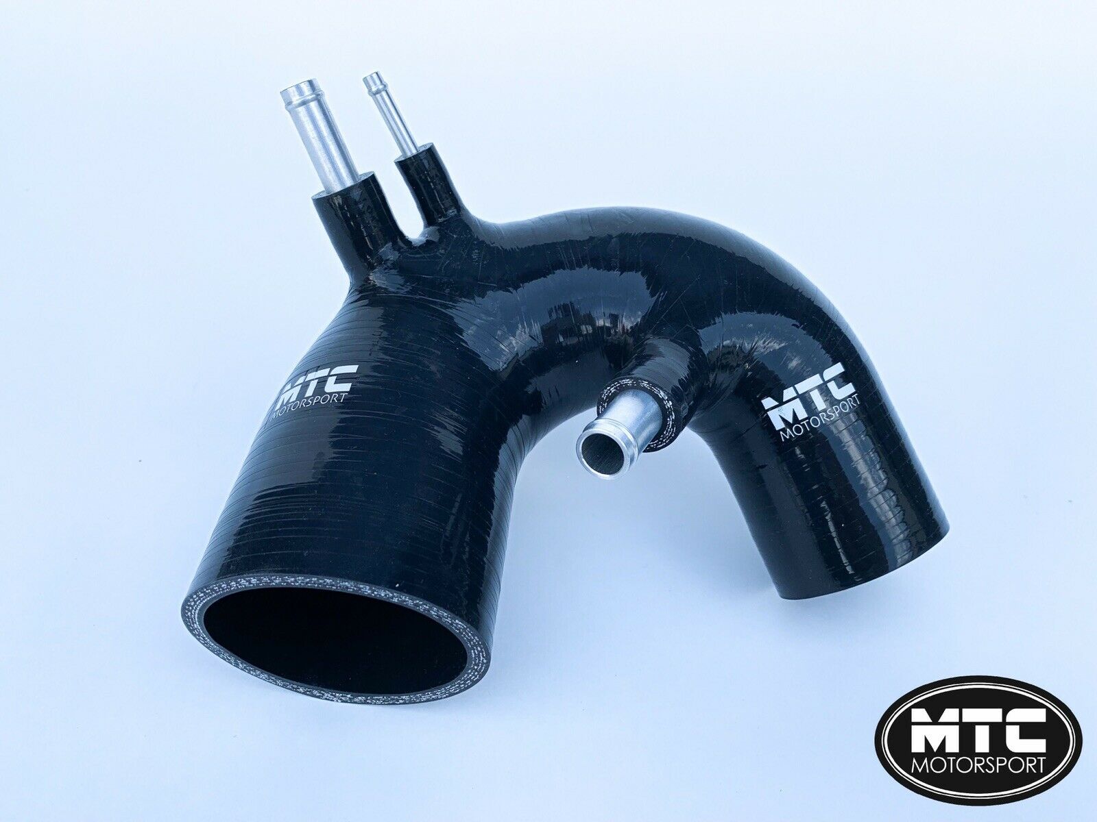 Fiat 500 Abarth T-Jet Silicone Intake Hose Black IHI Turbo | MTC Motorsport