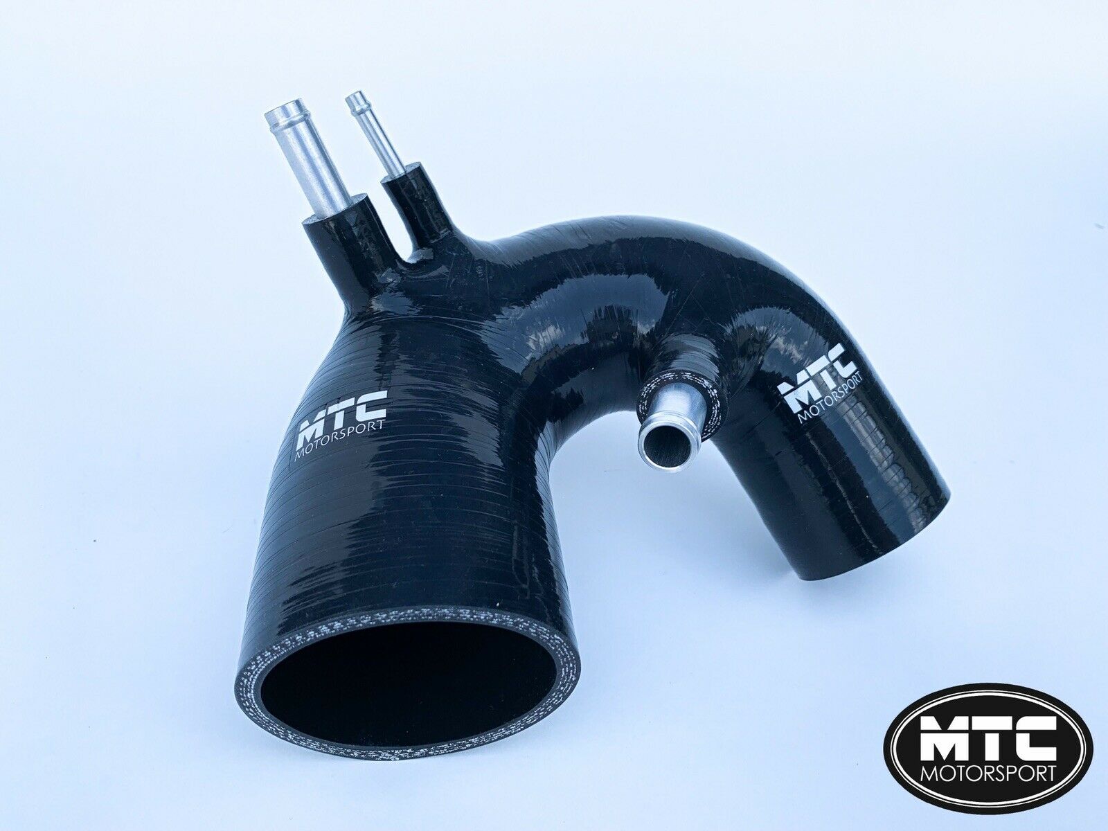 Fiat 500 Abarth T-Jet Silicone Intake Hose Black IHI Turbo | MTC Motorsport