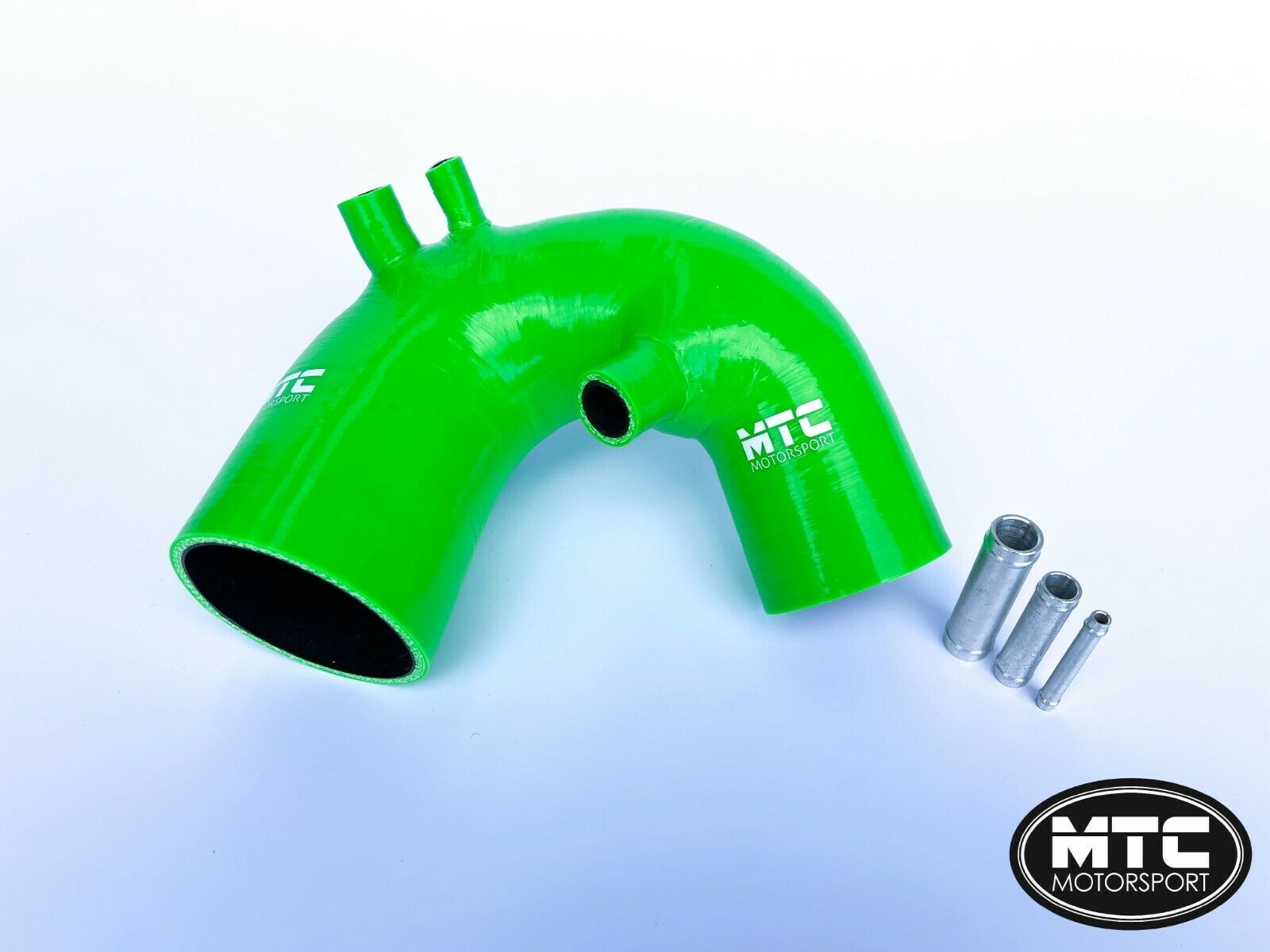 Fiat 500 Abarth T-Jet Silicone Intake Hose Green IHI Turbo | MTC Motorsport