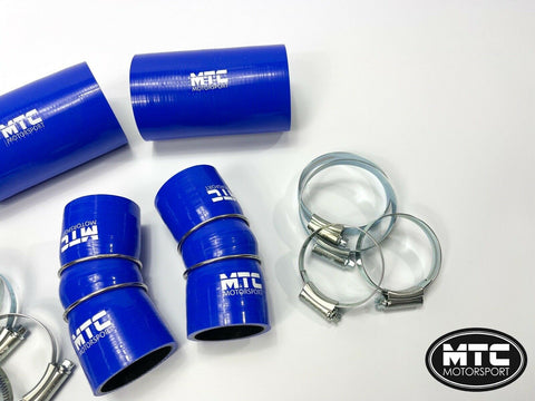 Audi RS6 RS7 S8 C7 Boost Hoses Turbos to Chargecooler Intake Blue | MTC Motorsport