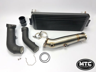 BMW 335i 435i N55 Intercooler, Decat Downpipe and Charge Pipe | MTC Motorsport