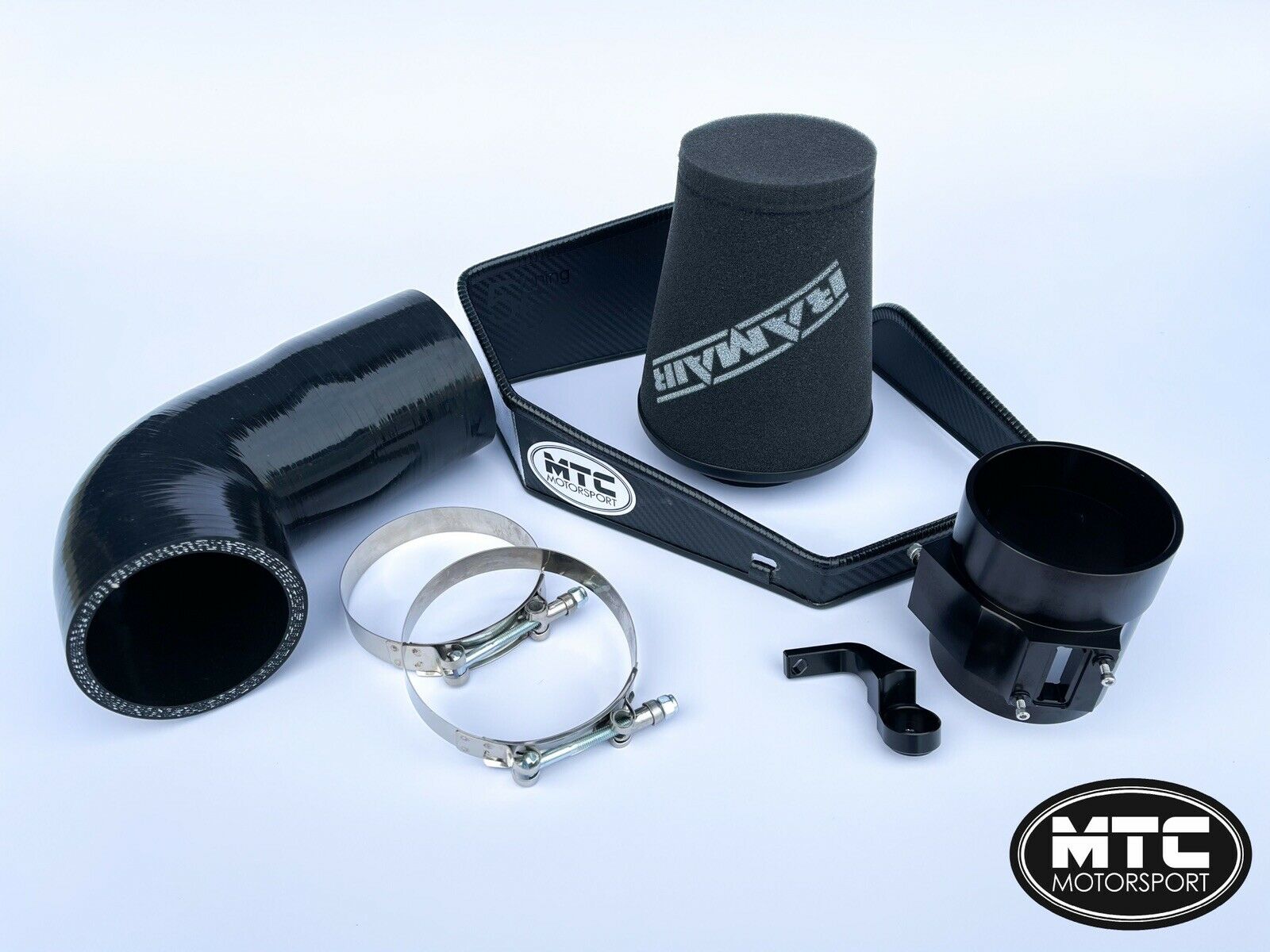 BMW 340i Turbo Intake Hose Kit With RamAir Filter and Heat Shield | MTC Motorsport