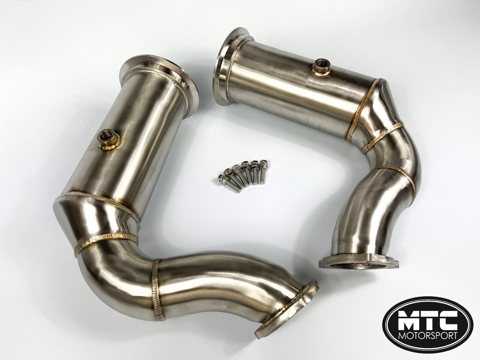 Porsche Cayenne 4.0L Turbo Downpipes with 200 Cell Hi-Flow Sports Cats 2018- | MTC Motorsport