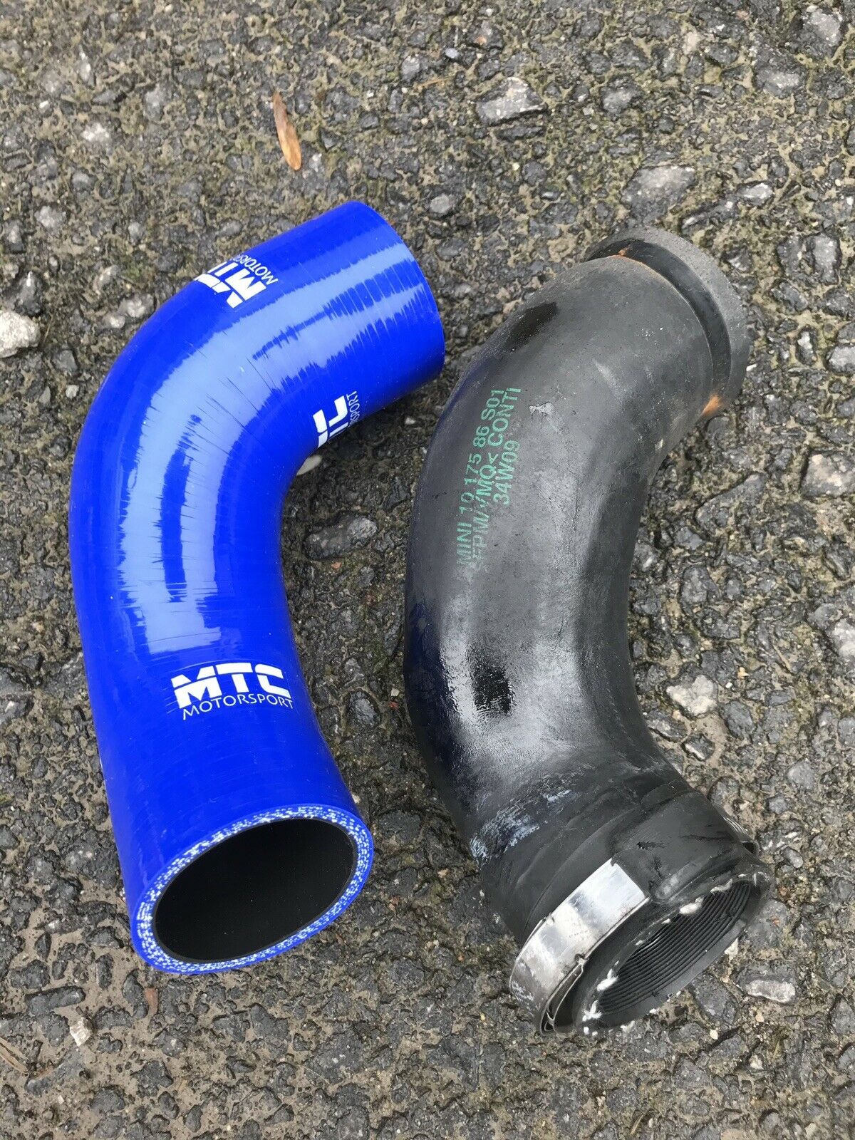 Mini Cooper 1.6D R55 R56 Turbo to Intercooler Upper Silicone Hose | MTC Motorsport