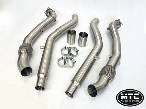 Audi RS6 C7 Decat Downpipes and Mid Pipes RS7 | MTC Motorsport