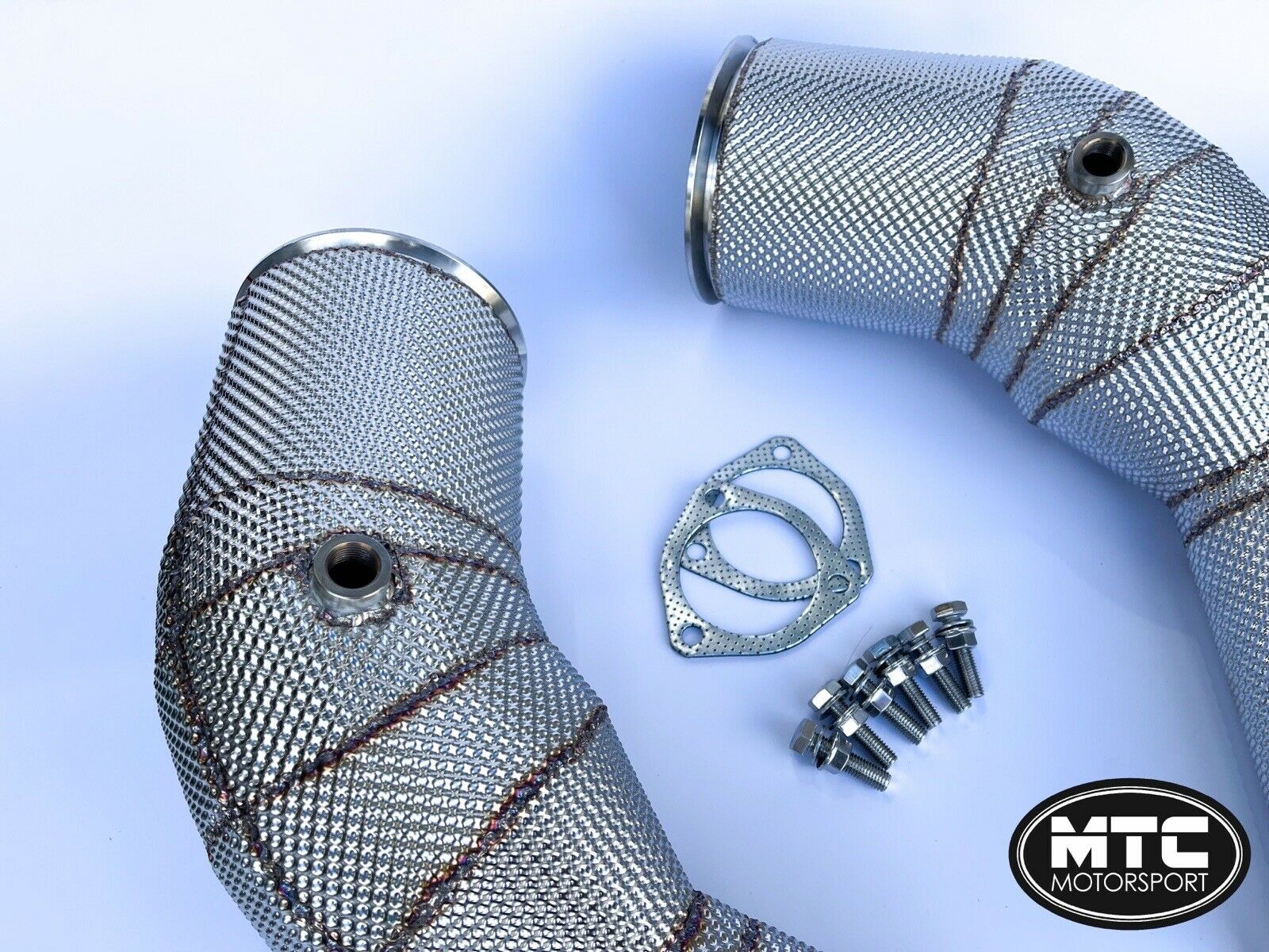 Audi RS6 C8 Downpipes with 200 Cell Hi-Flow Sports Cats & Heat Shield