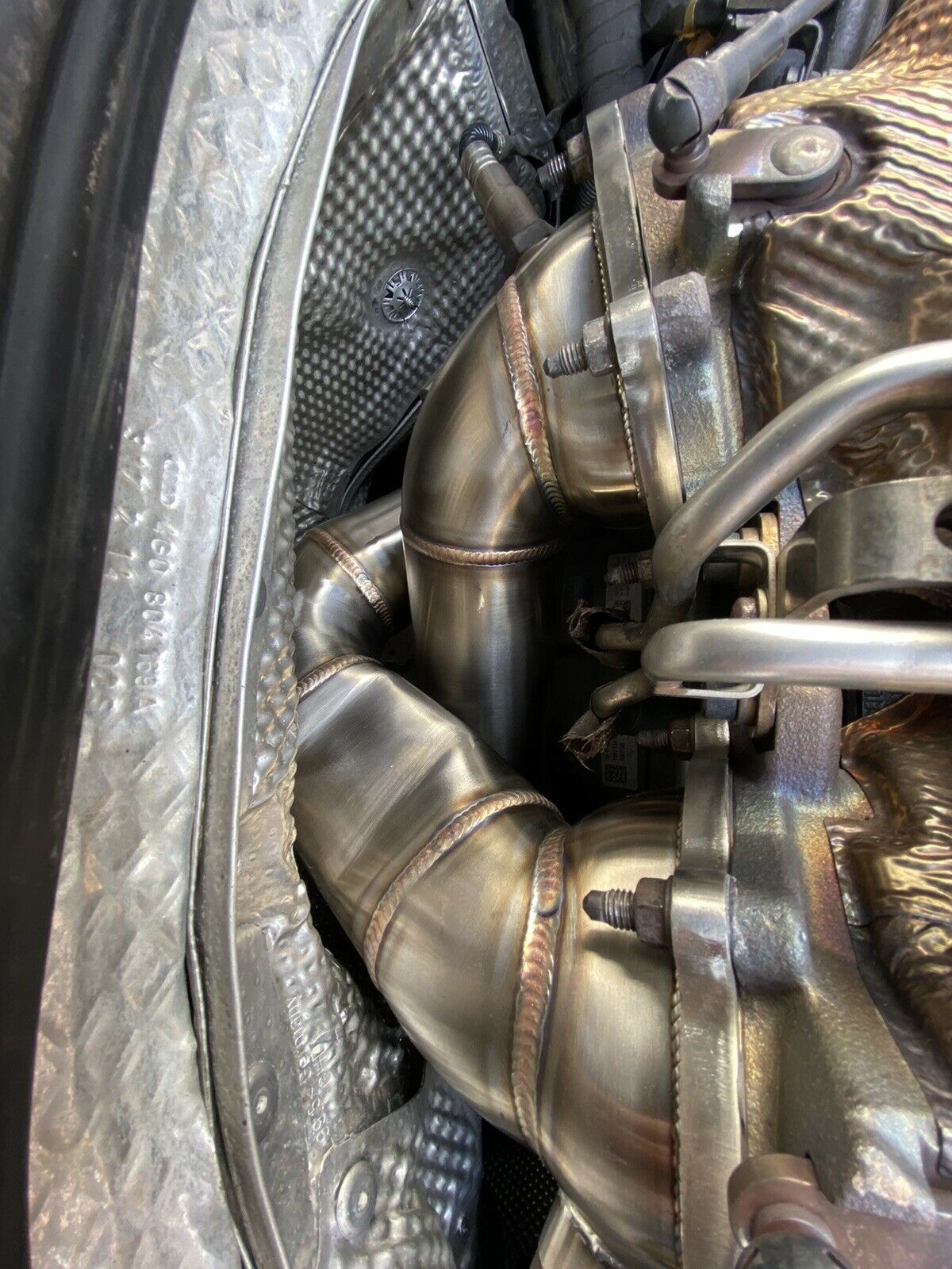 Audi S6 S7 S8 C7 Decat Downpipes 3” 2013- | MTC Motorsport