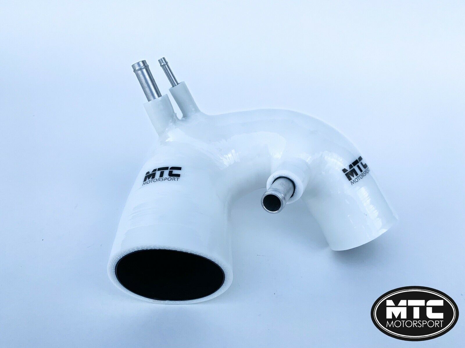 Fiat 500 Abarth T-Jet Silicone Intake Hose White IHI Turbo | MTC Motorsport