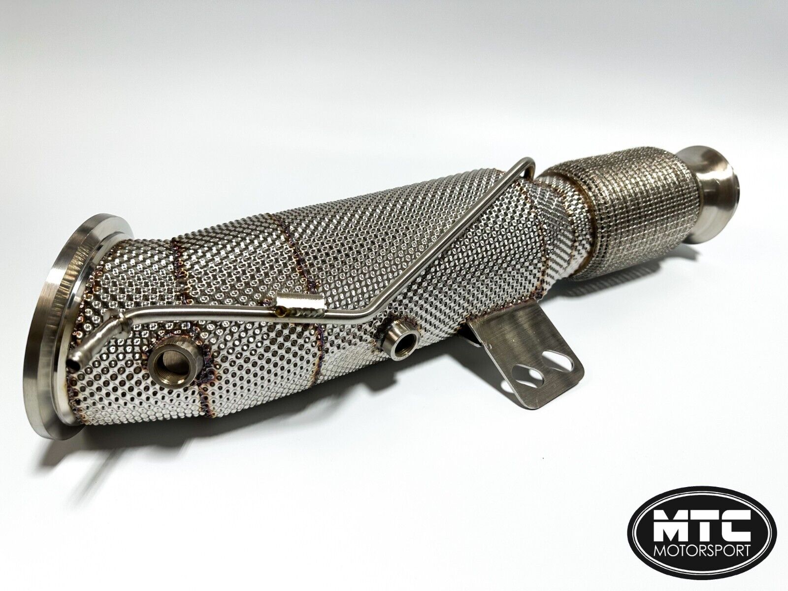 Toyota Supra MK5 A90 GR Downpipe 200 Cell Hi-Flow Sports Cat with Heat Shield | MTC Motorsport