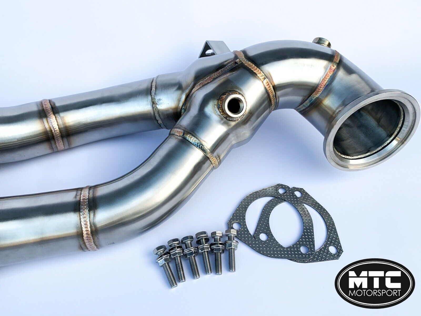 Audi RS3 8V Decat Downpipe and Mid Pipe Section 2017- | MTC Motorsport