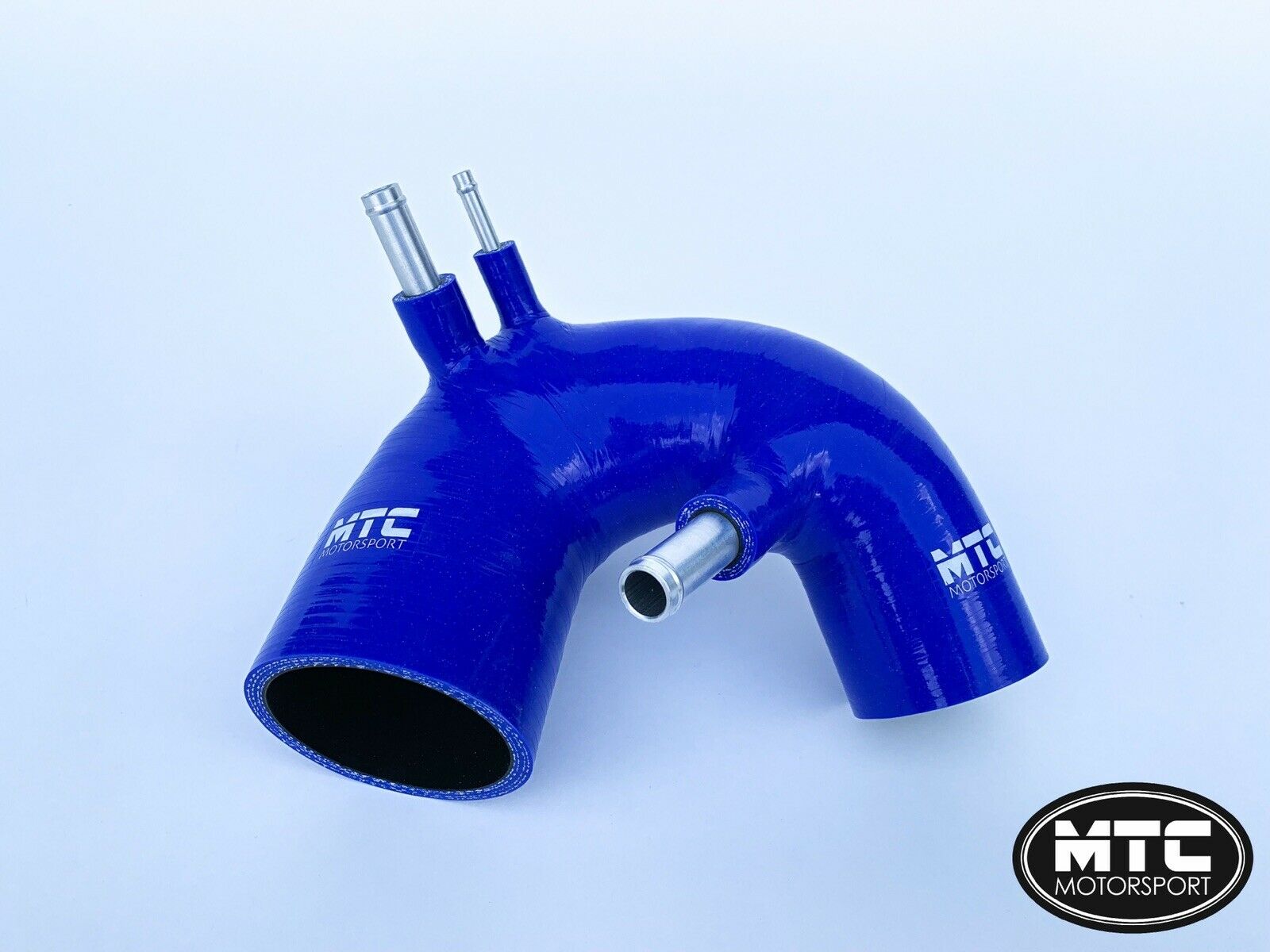 Fiat 500 Abarth T-Jet Silicone Intake Hose Blue IHI Turbo | MTC Motorsport