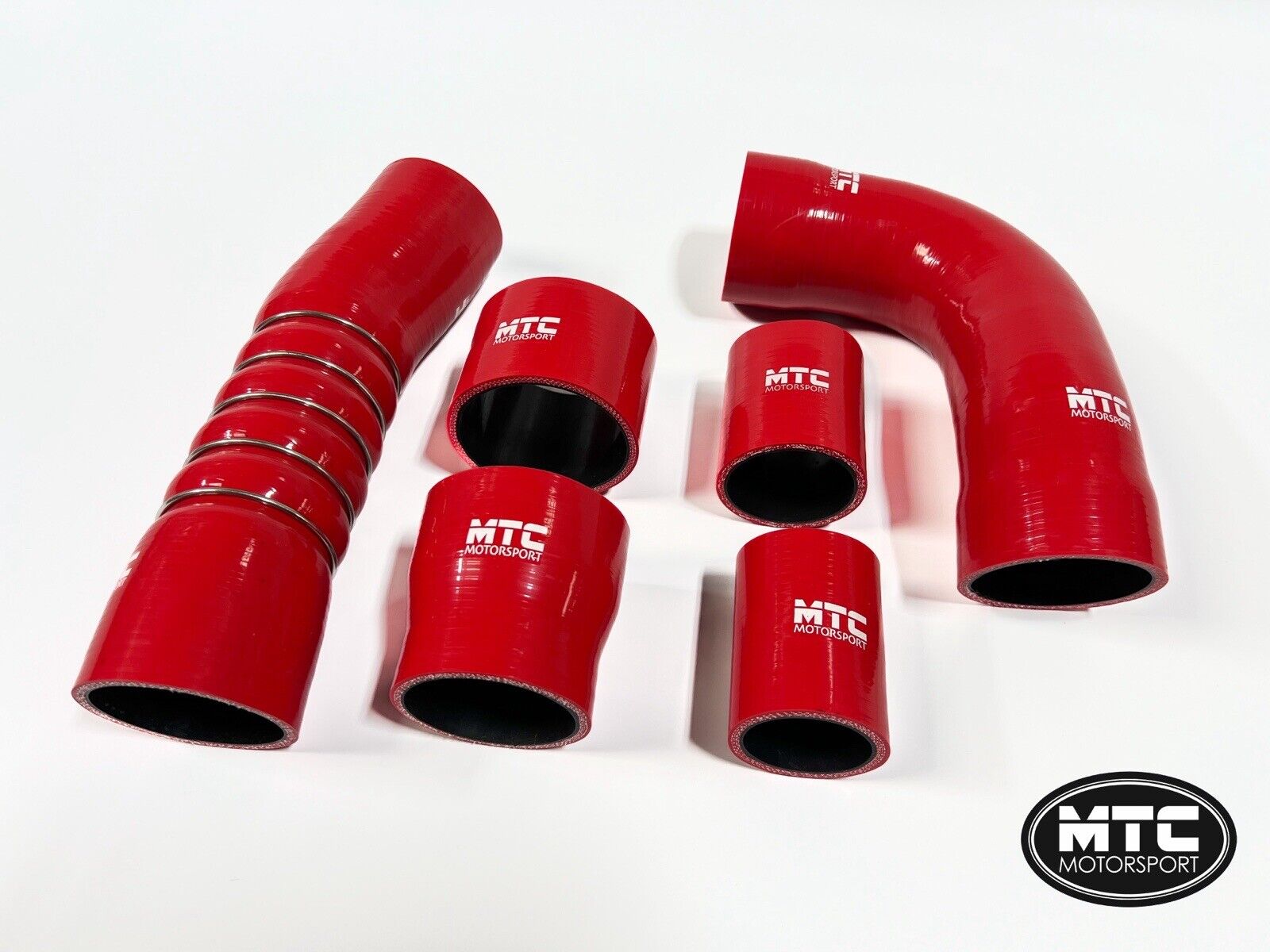 MTC MOTORSPORT AUDI RS3 8V 2015-21 SILICONE BOOST HOSE KIT TURBO HOSES RED