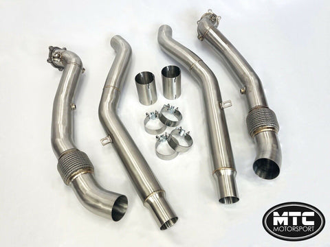 Audi S6 S7 S8 Decat Downpipes and Mid Pipes | MTC Motorsport