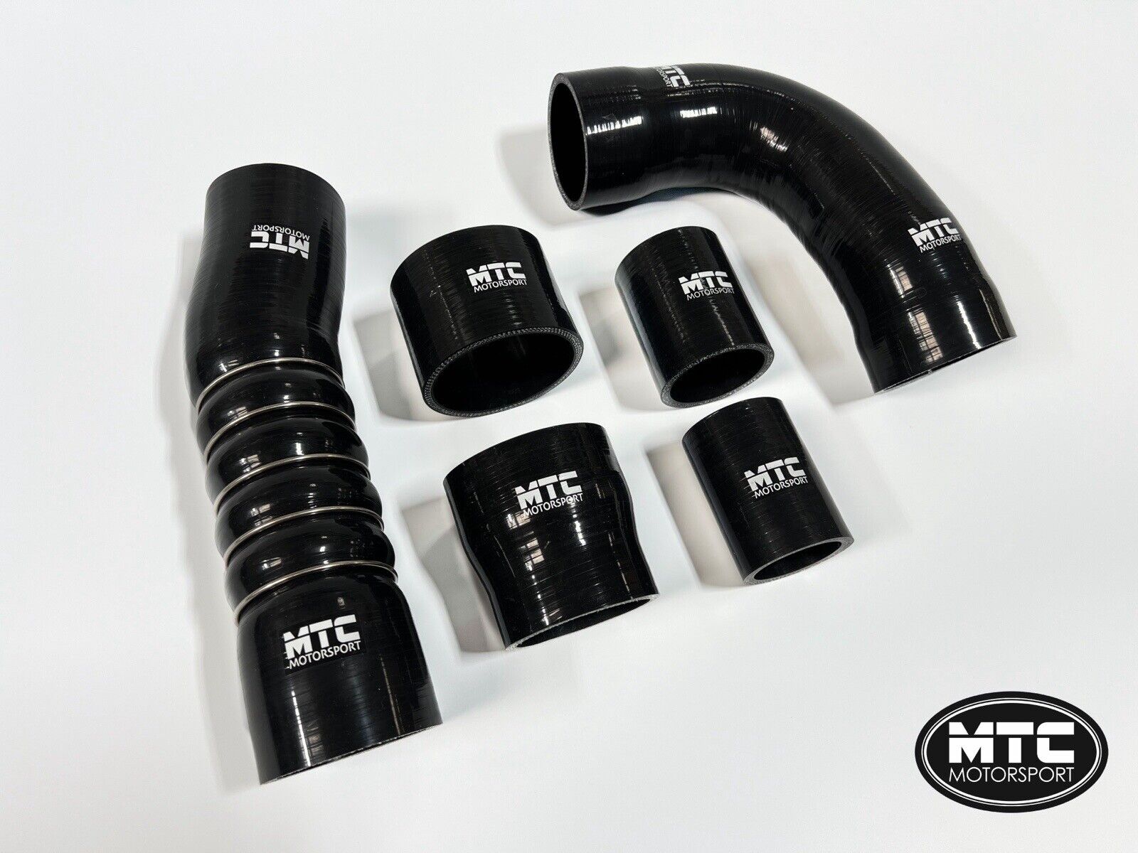 MTC MOTORSPORT AUDI RS3 8V 2015-21 SILICONE BOOST HOSE KIT TURBO HOSES BLACK