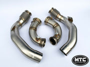 BMW M5 Competition Decat Downpipes S63M 3” 2018- | MTC Motorsport