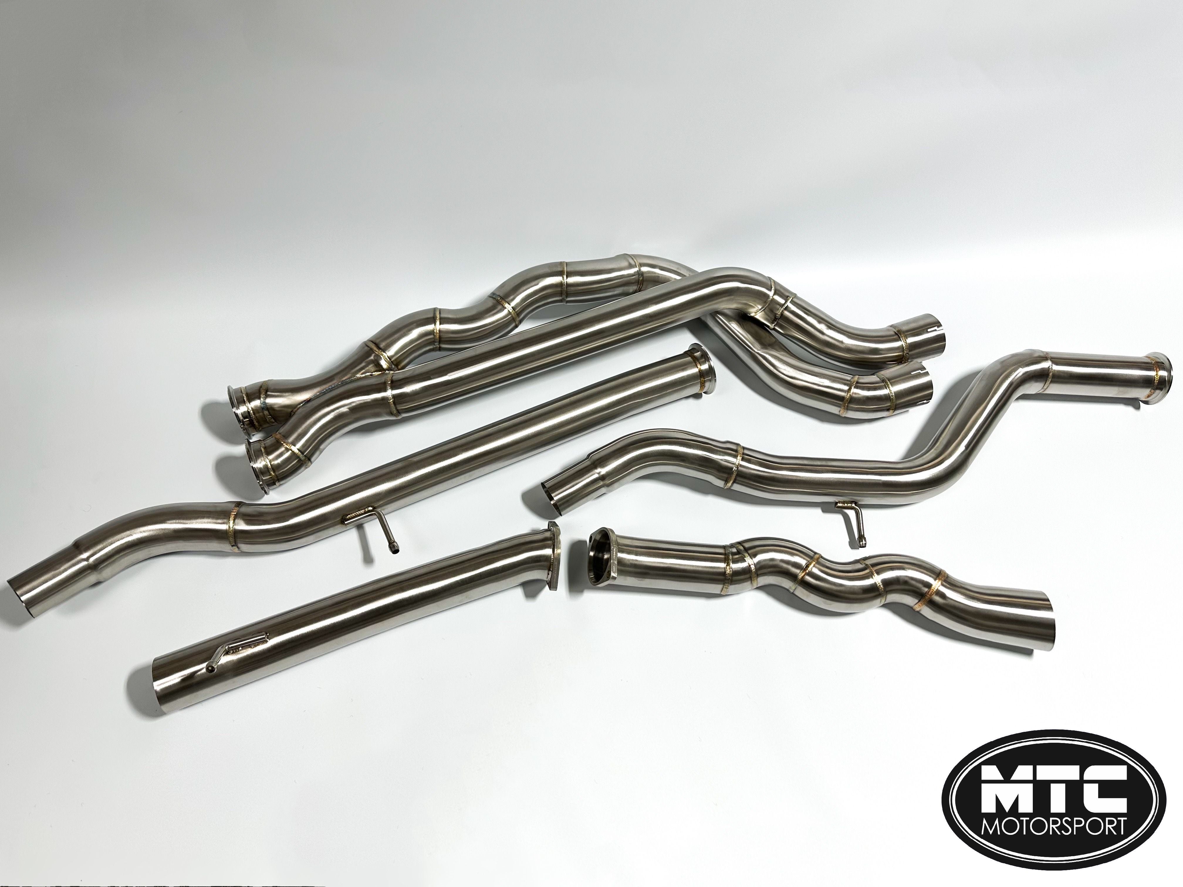 BMW M3 M4 Equal Length Catback Exhaust Mid Pipe F80 F82 S55 3.5”