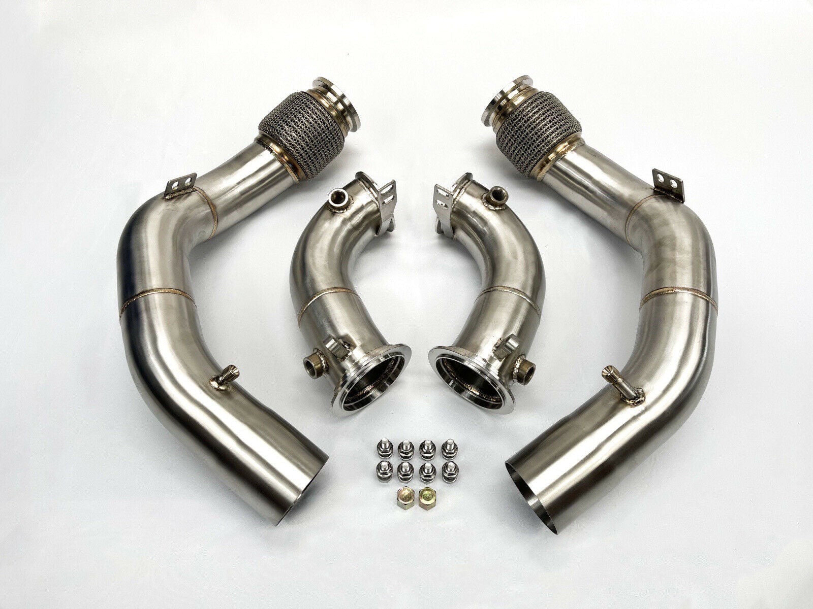 BMW X6M 3" Decat Downpipes F96 2019-2020 | MTC Motorsport